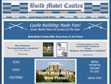 Tablet Screenshot of buildmodelcastles.com